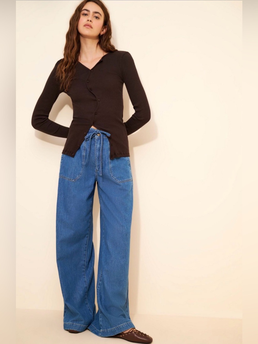 Paige Rumi Wide Leg Jean 26